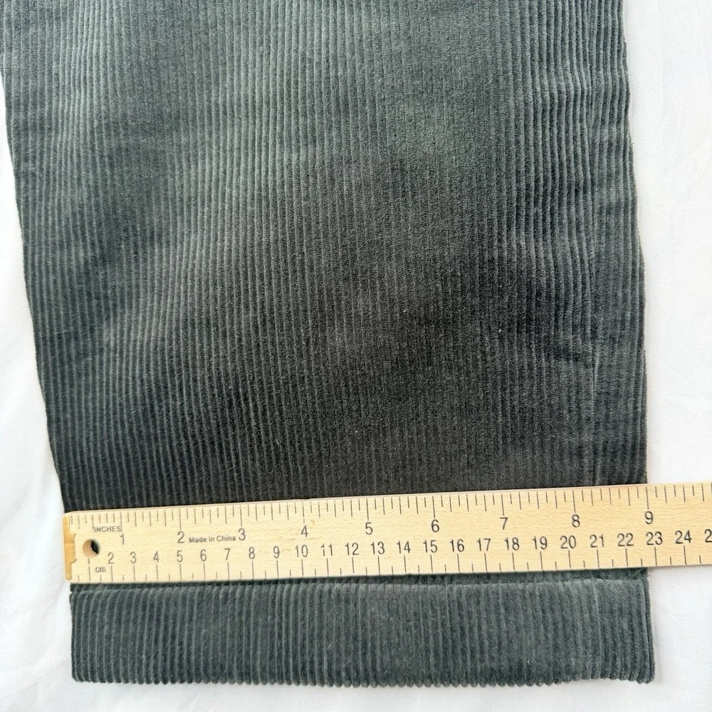 Malbon Corduroy Mens Pants Extremely Rare DarkGreen SZ-34 Casual Golf Korea Made